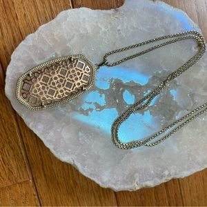 Kendra Scott Reid Necklace in Gold and Rose Gold Filigree